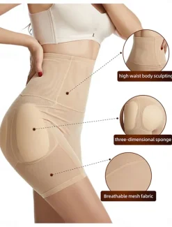 Online Women's Shapewear Shapewear Short High Waist Plain Elastic Waistband Soft Comfortable Stretchy Yoga Cuticolor Black Summer Spring Slim Fit Women Leggings