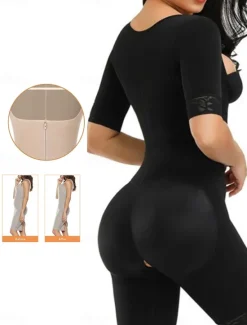 Sale Women's Shapewear Shaping Panty MeshNightwearNylon Solid Colored Black Khaki Spring & Summer Fall & Winter Women Shapewear