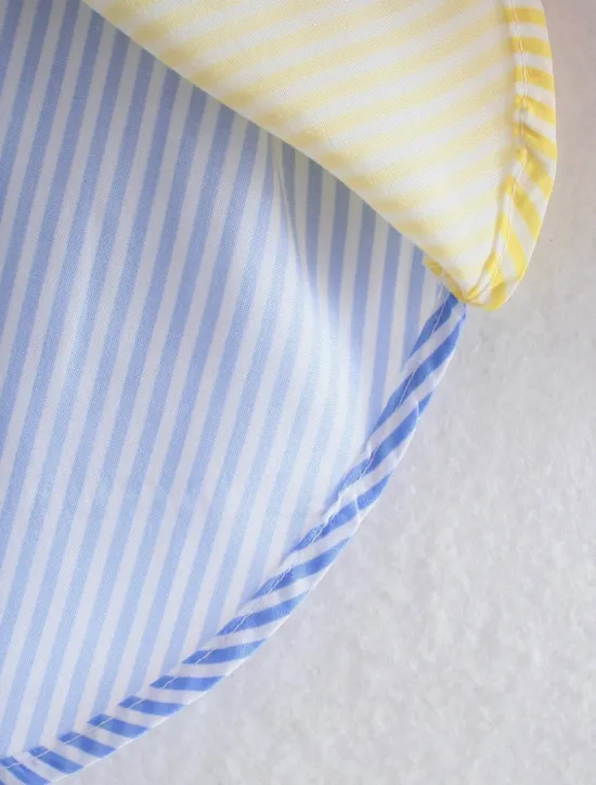 Online Women's Shirt Blouse Casual Color Block Striped Buttons Pocket Print Long Sleeve Regular Tops Shirt Collar Daily Pink Blue Spring & Summer Women Blouses & Shirts
