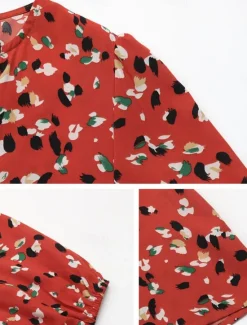Clearance Women's Shirt Blouse Floral Stylish Casual Long Sleeve V Neck Regular Tops Daily Print Summer Spring Fall Women Blouses & Shirts|T-Shirts