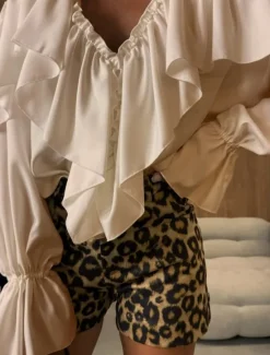 Best Women's Shirt Blouse Plain Daily Modern Long Sleeve V Neck Regular Tops Holiday Going out Ruffle Black White Pink Khaki Spring Women Lace Tops
