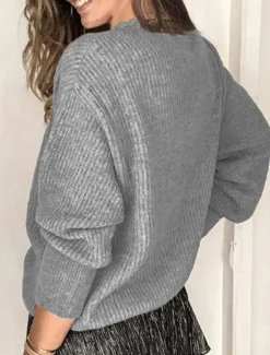 New Women's Shirt Blouse Solid Color Basic Casual Long Sleeve V Neck Regular Tops Daily Lace Buttons White Pink Gray Fall Winter Women Pullovers & Tops