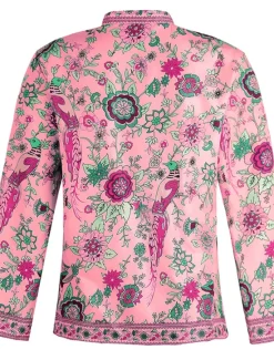 Sale Women's Shirt Blouse Yellow Pink Dusty Rose Graphic Floral Button Print Long Sleeve Daily Holiday Vintage Boho Streetwear Round Neck Regular Boho S Women Boho Tops