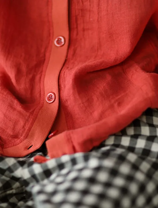 Discount Women's Shirt Cotton Linen Shirts Button Up Blouse Solid Color Basic Casual Long Sleeve Hooded Regular Tops Daily Buttons White Red Blue Beige Summer Women Shirts