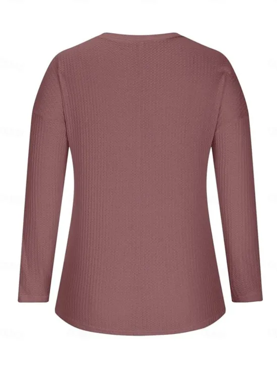 Women's Shirt Solid Color Modern Casual Long Sleeve V Neck Regular Tops Work Black Pink Blue Gray Spring Fall Winter Women Blouses & Shirts