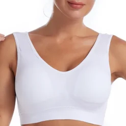 New Women's Shockproof Sports Bra Light Support Plus Size Bralette Removable Pad Nylon Spandex Yoga Fitness Gym Workout 10 Colors Breathable Lightweight Soft Padded Home Outfits Women Lingerie