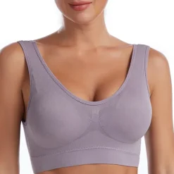 New Women's Shockproof Sports Bra Light Support Plus Size Bralette Removable Pad Nylon Spandex Yoga Fitness Gym Workout 10 Colors Breathable Lightweight Soft Padded Home Outfits Women Lingerie