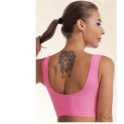 New Women's Shockproof Sports Bra Light Support Plus Size Bralette Removable Pad Nylon Spandex Yoga Fitness Gym Workout 10 Colors Breathable Lightweight Soft Padded Home Outfits Women Lingerie