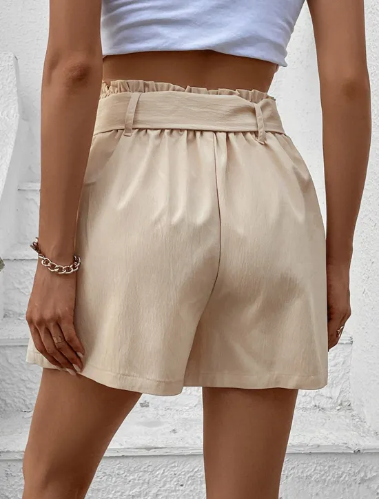 Best Women's Shorts Casual Daily Short Plain Side Pockets Breathability Comfortable Micro-elastic Weekend Summer Regular Fit Women Shorts