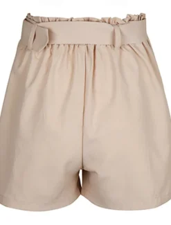 Best Women's Shorts Casual Daily Short Plain Side Pockets Breathability Comfortable Micro-elastic Weekend Summer Regular Fit Women Shorts