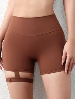 Hot Women's Shorts Casual Daily Short Plain Ruched Butt Lifting Tummy Control Butt Lift Breathability Stretchy Weekend Black Red Army Green Coffee Summer Skinny Women Shorts