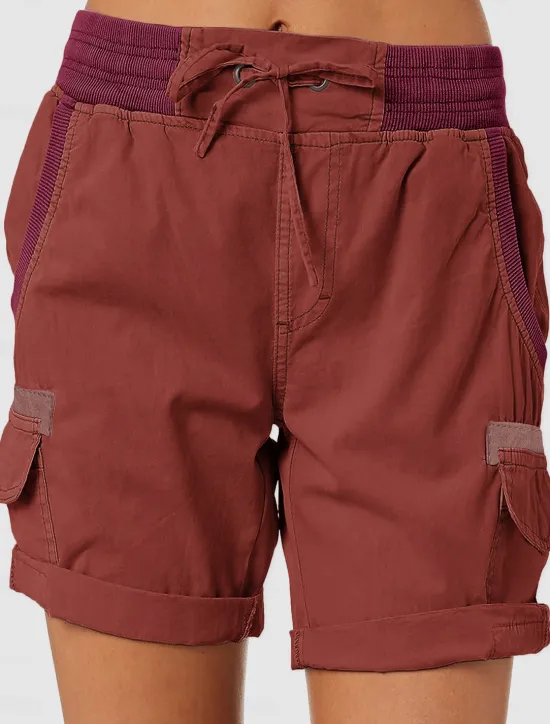 Women's Shorts Cotton Blend Plain Short White Summer Women Shorts