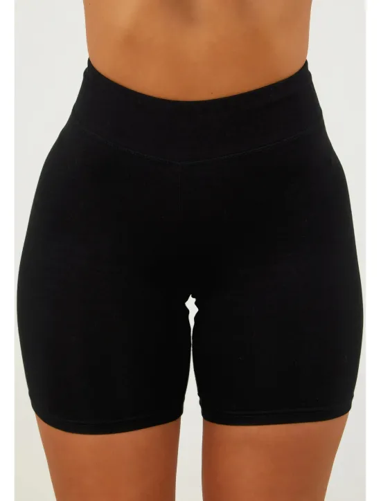 Best Women's Shorts Leggings Solid Color Short Black Spring & Summer Home Outfits Women Shapewear|Leggings
