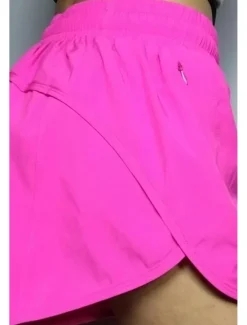 Sale Women's Shorts Slacks Fashion Streetwear Short Natural Plain Elastic Waist Comfy Outdoor Comfortable Street Going out Magenta Dark Gray Black White Summer Regular Fit Women Shorts