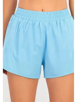 Sale Women's Shorts Slacks Fashion Streetwear Short Natural Plain Elastic Waist Comfy Outdoor Comfortable Street Going out Magenta Dark Gray Black White Summer Regular Fit Women Shorts