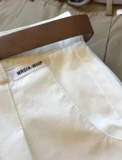 Clearance Women's Shorts Slacks Fashion Streetwear Short Natural Plain Pocket Outdoor Comfortable Street Going out Black White Khaki Summer Regular Fit Women Shorts