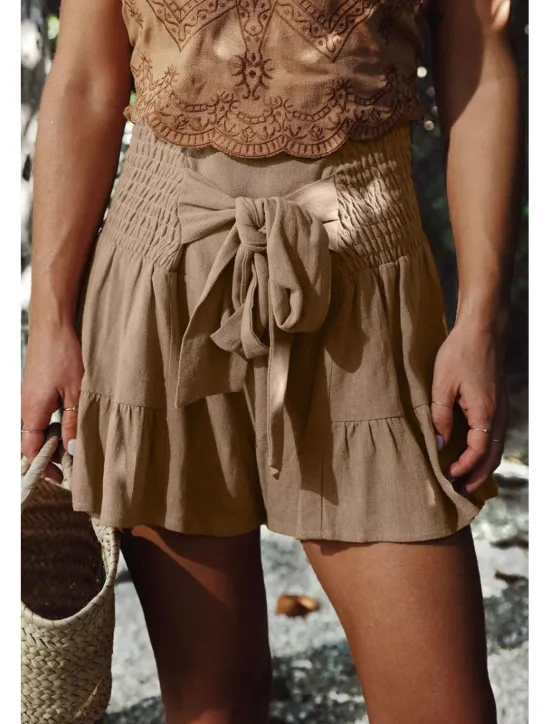 Discount Women's Shorts Slacks Streetwear Casual Short Natural Plain Pocket Soft Comfortable Micro-elastic Casual Going out Rust Black Army Green Khaki Summer Regular Fit Women Shorts