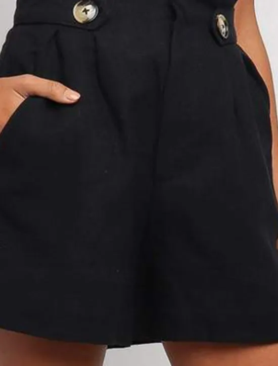 New Women's Shorts Slacks Streetwear Casual Short Natural Plain Pocket Breathability Soft Comfortable Micro-elastic Outdoor Vacation Black White Light Grey Coffee Summer Regular Fit Women Shorts
