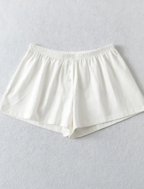 Outlet Women's Shorts Solid Color Chinos Fashion Casual Athleisure Short Mid Waist Plain Elastic Waistband Comfy Soft Comfortable Stretchy Outdoor Street Light Gray Black White Blue Summer Loose Fit Women Skirts|Shorts