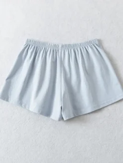 Outlet Women's Shorts Solid Color Chinos Fashion Casual Athleisure Short Mid Waist Plain Elastic Waistband Comfy Soft Comfortable Stretchy Outdoor Street Light Gray Black White Blue Summer Loose Fit Women Skirts|Shorts