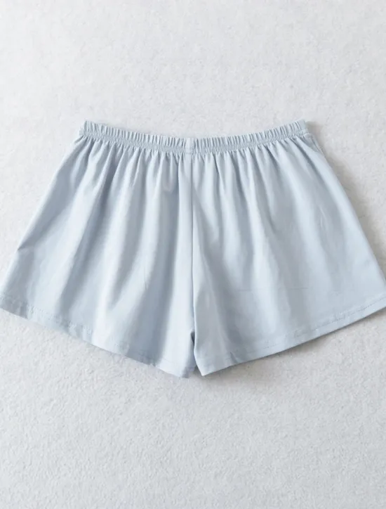 Outlet Women's Shorts Solid Color Chinos Fashion Casual Athleisure Short Mid Waist Plain Elastic Waistband Comfy Soft Comfortable Stretchy Outdoor Street Light Gray Black White Blue Summer Loose Fit Women Skirts|Shorts