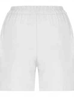 Sale Women's Shorts Solid Color Chinos Fashion Basic Short Medium Waist Plain Pocket Elastic Waist Comfort Outdoor Micro-elastic Vacation Street Causal Army Green Black White Blue Summer Regular Fit Women Shorts|Pants