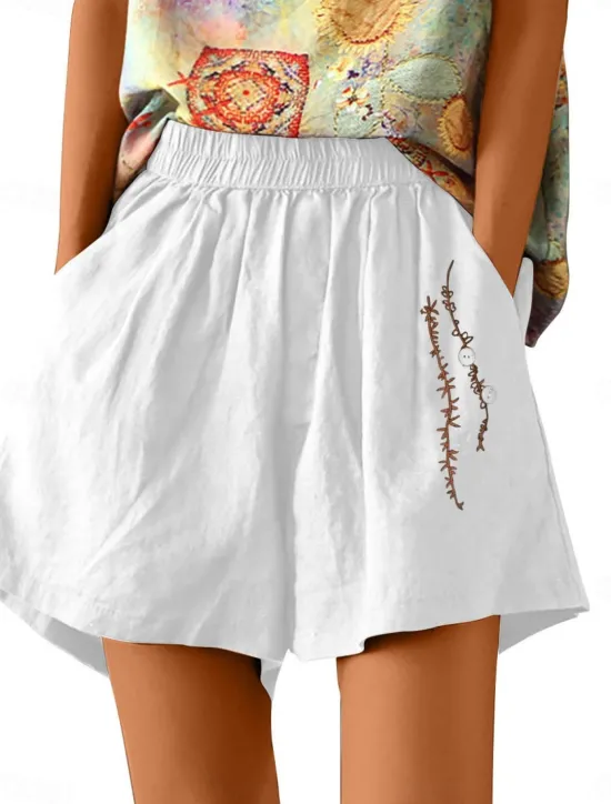 Sale Women's Shorts Solid Color Chinos Fashion Basic Short Medium Waist Plain Pocket Elastic Waist Comfort Outdoor Micro-elastic Vacation Street Causal Army Green Black White Blue Summer Regular Fit Women Shorts|Pants