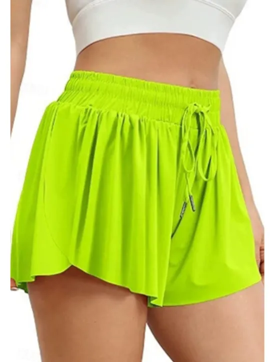 Sale Women's Shorts Workout Pants Streetwear Casual Short Natural Plain Elastic Drawstring Design Quick Dry Breathability Comfortable Micro-elastic Sports Weekend Magenta Apricot Grey Black Summer Regular Women Shorts