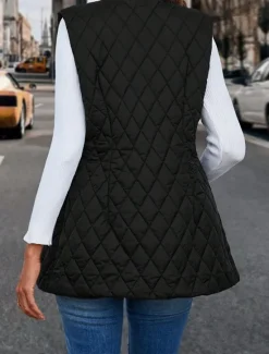 Discount Women's Shrugs Sleeveless V Neck New Year Spring Fall Winter Women Puffers & Parka