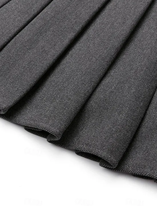Sale Women's Skirt A Line Mini High Waist Skirts Pleated Solid Colored Street Daily Spring & Summer Fashion Sexy Black Dark Gray Khaki Apricot Women Skirts