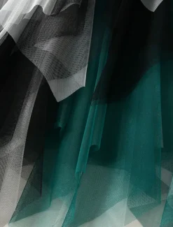 Online Women's Skirt A Line Swing Fashion Casual Midi High Waist Skirts Color Block Irregular Hem Layered Vacation Street White Pink Blue Green Winter Spandex Women Skirts
