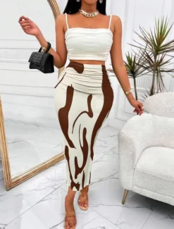 Hot Women's Skirt Bodycon Fashion Casual Maxi High Waist Skirts Floral Print Stretchy Street Daily Blue Fuchsia Apricot Coffee Summer Polyester Women Skirts