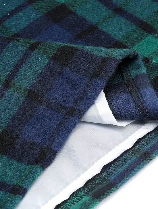 Discount Women's Skirt Bodycon Fashion Casual Mini High Waist Skirts Plaid Print Vacation Street Sapphire Dark Green Dark Coffee Winter Woolen Women Skirts