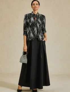 Discount Women's Skirt Elegant Vintage Long Shiny Maxi High Waist Skirts Stretchy Summer Nylon Women Skirts