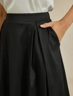 Discount Women's Skirt Elegant Vintage Long Shiny Maxi High Waist Skirts Stretchy Summer Nylon Women Skirts