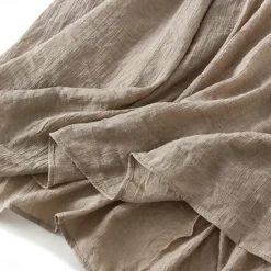 Best Women's Skirt Linen Skirts Fashion Casual Midi High Waist Skirts Solid Colored Drawstring Casual Daily Weekend Black Pink Blue Khaki Summer Cotton And Linen Women Skirts|Dresses