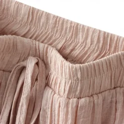 Best Women's Skirt Linen Skirts Fashion Casual Midi High Waist Skirts Solid Colored Drawstring Casual Daily Weekend Black Pink Blue Khaki Summer Cotton And Linen Women Skirts|Dresses
