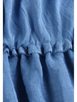 New Women's Skirt Swing Fashion Maxi Mid Rise Skirts Plain Ruched Micro-elastic Vacation Street Black White Pink Blue Summer Cotton Women Skirts