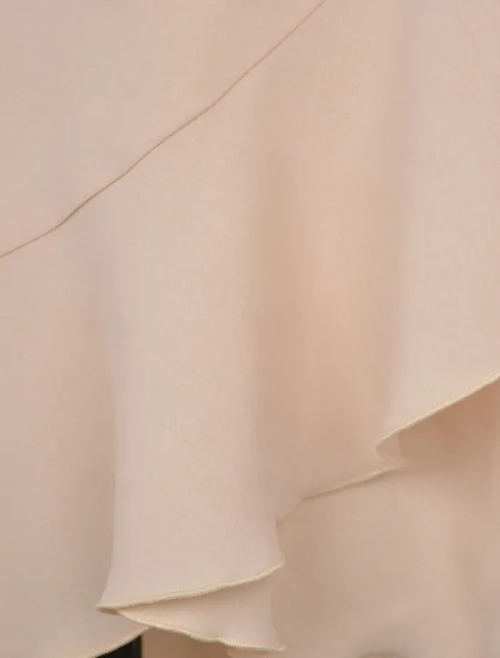 Online Women's Skirt Wrap Skirt Fashion Casual Midi High Waist Skirts Solid Colored Ruffle Casual Daily Weekend Black Pink Red Blue Summer Chiffon Women Skirts