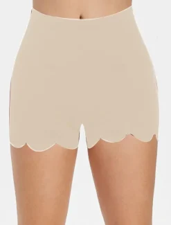 Women's Slim Shorts Fashion Short Plain Tummy Control Butt Lift Comfort High Elasticity Casual Daily Black White Beige Skinny Women Lingerie