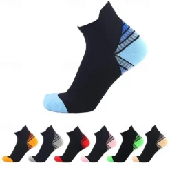 New Women's Socks Sport Compression 2 Pairs Nylon Breathable Marathon Running Bicycle Crew Socks Women Socks