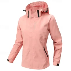 Best Women's Softshell Jacket Hiking Jacket Hiking Windbreaker Outdoor Thermal Warm Waterproof Windproof Jackets Rain Coats Outerwear Winter Jacket Full Length Hidden Zipper Fishing Camping / Hiking Women Jackets