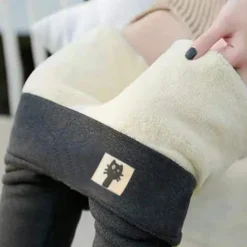 Best Women's Solid Color Thermal Warm Soft High Elasticity Athletic Athleisure Black Fall Winter Women Leggings