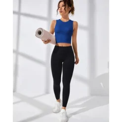 New Women's Sports Bra High Support Open Back Removable Pad Solid Color Dark Grey Spandex Yoga Fitness Gym Workout Bra Top Sport Activewear High Impact Breathable Comfortable Stretchy Slim Home Outfits Women Lingerie