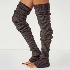 Discount Women's Stockings Leg Warmers Boot Cuffs Party Gift Daily Retro Knit Cotton Casual Casual / Daily 1 Pair Women Socks