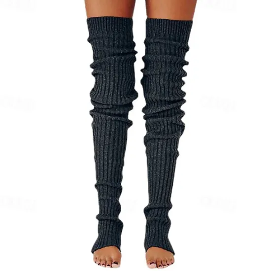 Discount Women's Stockings Leg Warmers Boot Cuffs Party Gift Daily Retro Knit Cotton Casual Casual / Daily 1 Pair Women Socks