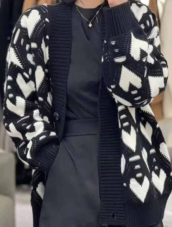 Online Women's Sweater Cardigan Casual Soft Pure Color Ribbed V Neck Buttons Knitted Print Long Sleeve Long Tops Knit Outdoor Daily Weekend Black Pink Fall Winter Women Cardigans & Outerwears