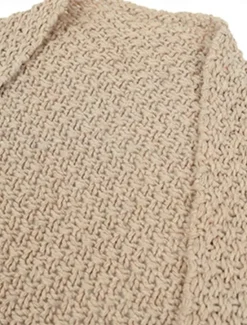 Best Women's Sweater Cardigan Casual Soft Pure Color Ribbed Open Front Knitted Batwing Sleeve Long Sleeve Regular Tops Knit Outdoor Daily Weekend Black Pink Fall Winter Women Cardigans & Outerwears