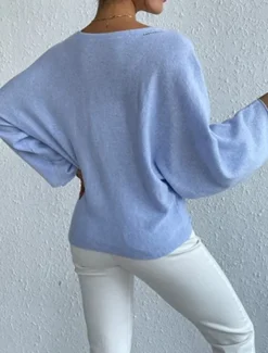 New Women's Sweater Daily Casual Floral Graphic Print Crew Neck Knitted Long Sleeve Long Tops Knit Home Work Daily Pink Blue Fall Winter Women Pullovers & Tops