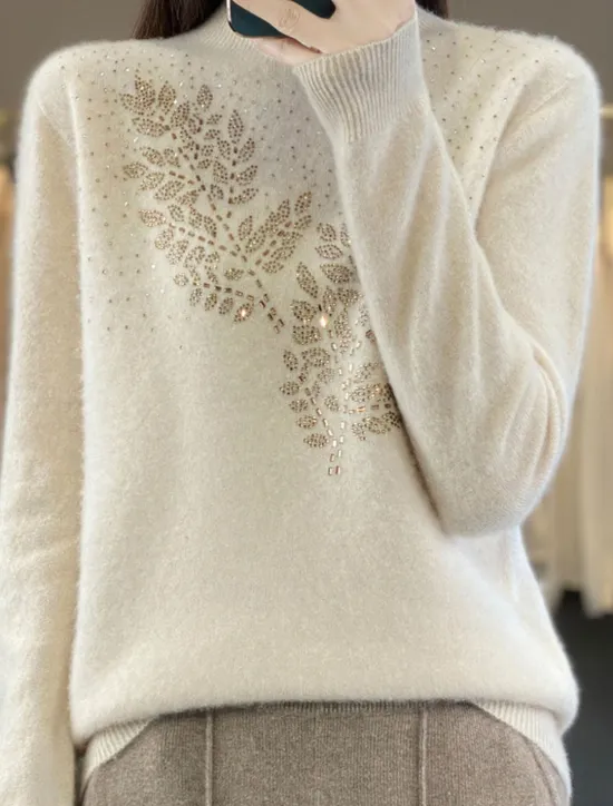 Online Women's Sweater Pullover Sweater Jumper Casual Soft Pure Color Ribbed Stand Collar Knitted Long Sleeve Regular Tops Knit Outdoor Daily Weekend Camel Beige Fall Winter Women Pullovers & Tops